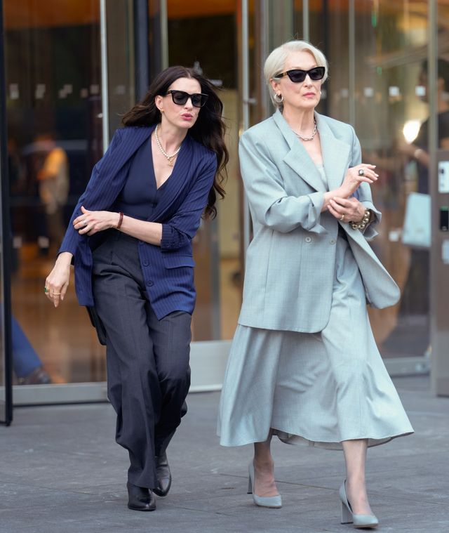 『プラダを着た悪魔』続編を撮影中のアン・ハサウェイ&メリル・ストリープ