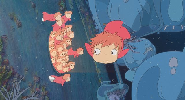 B2大 ポスター　崖の上のポニョ 宮崎駿 ジブリ 火垂るの墓 千と千尋の神隠し 激レア】ジブリ 崖の上のポニョ ポスター 宮崎駿 B2サイズ