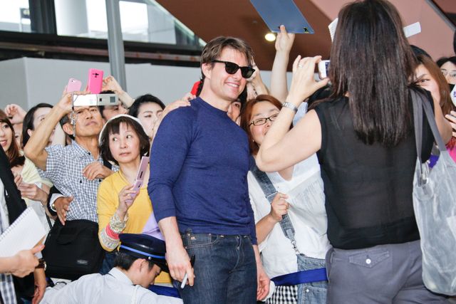 トム・クルーズ関西から初来日！「オーサカー！」の雄叫び！フォトギャラリー（4枚目）