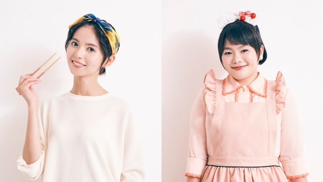ドラマ「まめとむぎ」で主演を務める齋藤飛鳥と富田望生