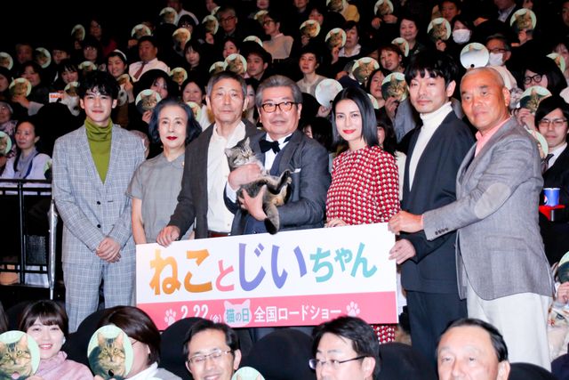 柴咲コウ、かわいい猫を抱っこ！『ねことじいちゃん』完成披露試写会（16枚目）