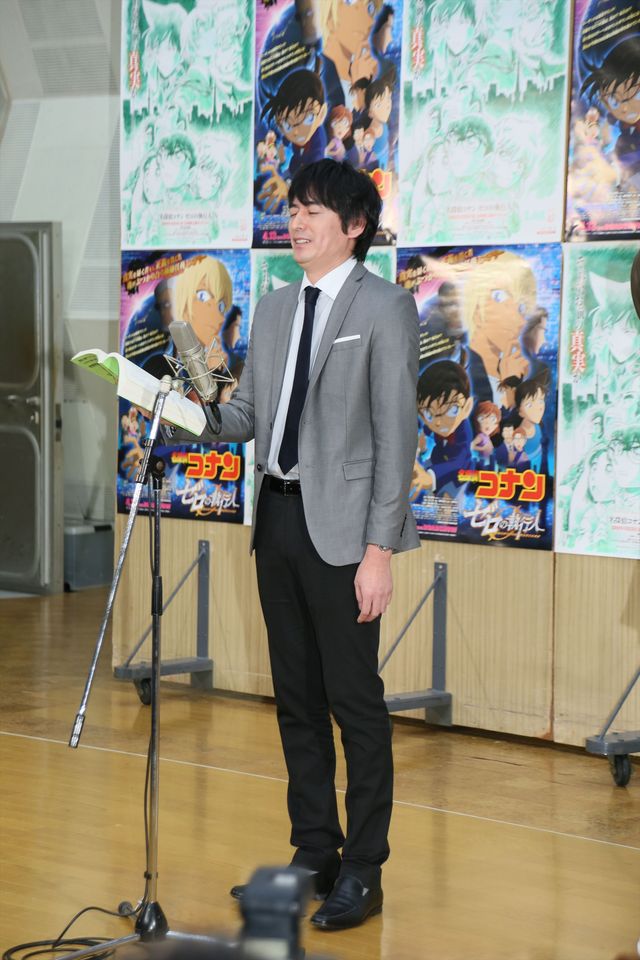 コナン君、上戸彩＆博多大吉が息ぴったりの決めポーズ！『名探偵コナン　ゼロの執行人（しっこうにん）』公開アフレコイベント（13枚目）