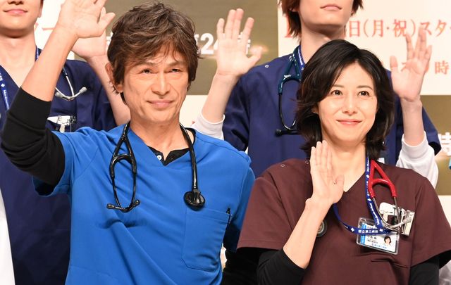江口洋介＆松嶋菜々子登壇！「救命病棟24時」制作発表会見の様子：フォトギャラリー