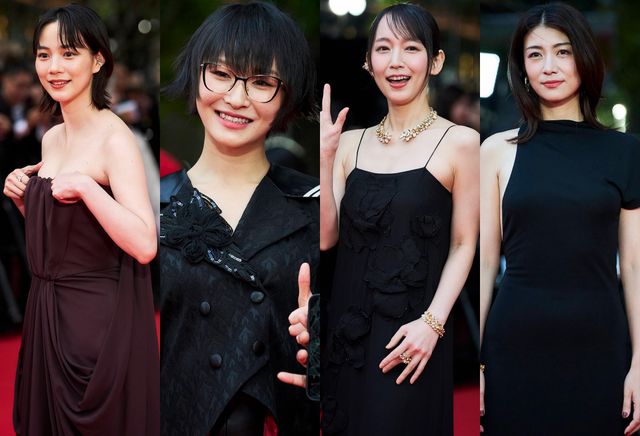 左からのん、SUZUKA、吉岡里帆、瀧内公美