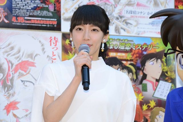 「コナン」ファンから憤怒のメッセージが送られてきたら…吉岡里帆＆宮川大輔、映画『名探偵コナン　から紅の恋歌（ラブレター）』公開アフレコ収録フォトギャラリー（10枚目）