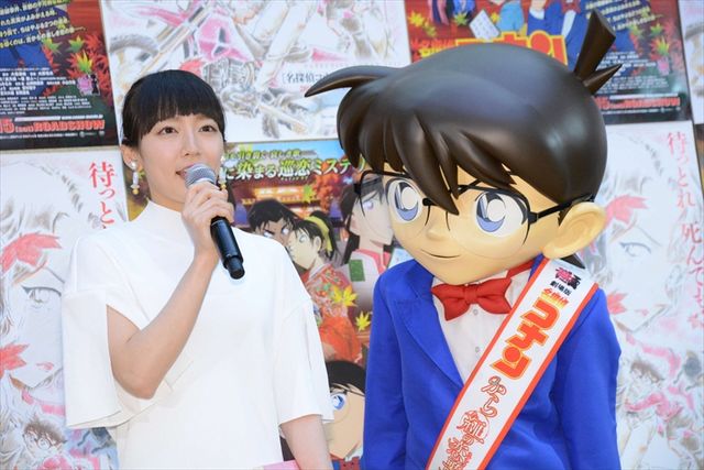 「コナン」ファンから憤怒のメッセージが送られてきたら…吉岡里帆＆宮川大輔、映画『名探偵コナン　から紅の恋歌（ラブレター）』公開アフレコ収録フォトギャラリー（21枚目）