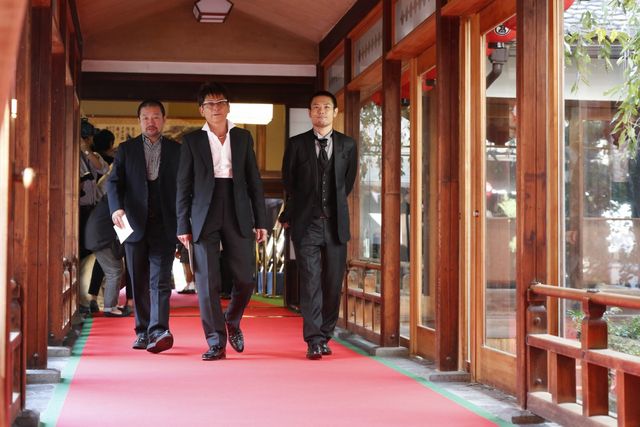 第1回京都国際映画祭レッドカーペットに登場した『Zアイランド』哀川翔、木村祐一、品川ヒロシ監督（4枚目）