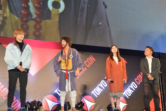 市原隼人、袈裟姿で東京コミコンに登場！映画『喝風太郎』製作発表会（10枚目）