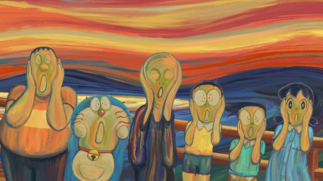 ドラえもんとのび太たちが“絵の世界”に！ - 『映画ドラえもん　のび太の絵世界物語』より