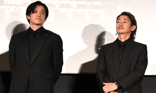 映画『フロントライン』ジャパンプレミアに出席した小栗旬と窪塚洋介