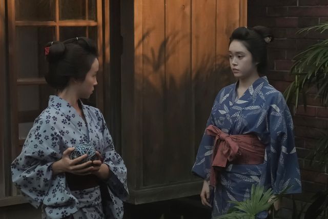 トキ（高石あかり）はクマ（夏目透羽）から逃げて…朝ドラ「ばけばけ」第97回の場面写真（2枚目）