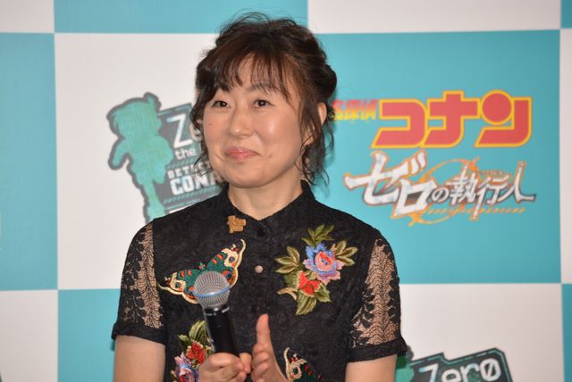 上戸彩、美声告白に「ごちそうさまです」映画『名探偵コナン　ゼロの執行人』公開記念舞台あいさつ（2枚目）