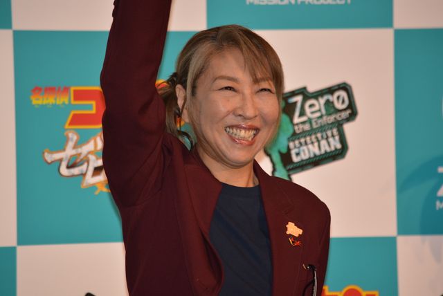 上戸彩、美声告白に「ごちそうさまです」映画『名探偵コナン　ゼロの執行人』公開記念舞台あいさつ（7枚目）