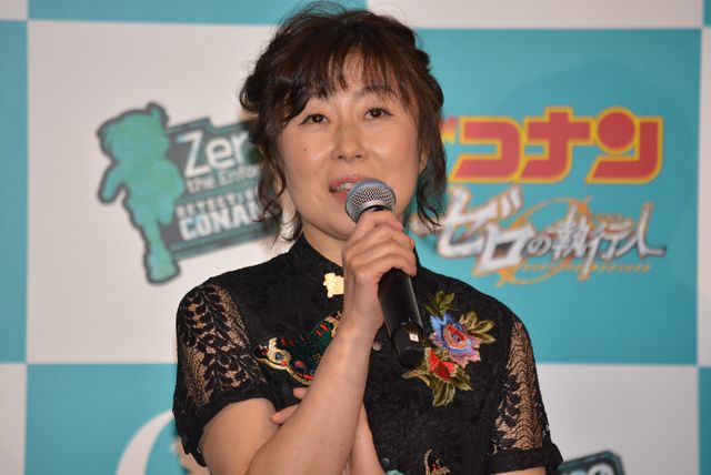 上戸彩、美声告白に「ごちそうさまです」映画『名探偵コナン　ゼロの執行人』公開記念舞台あいさつ（8枚目）