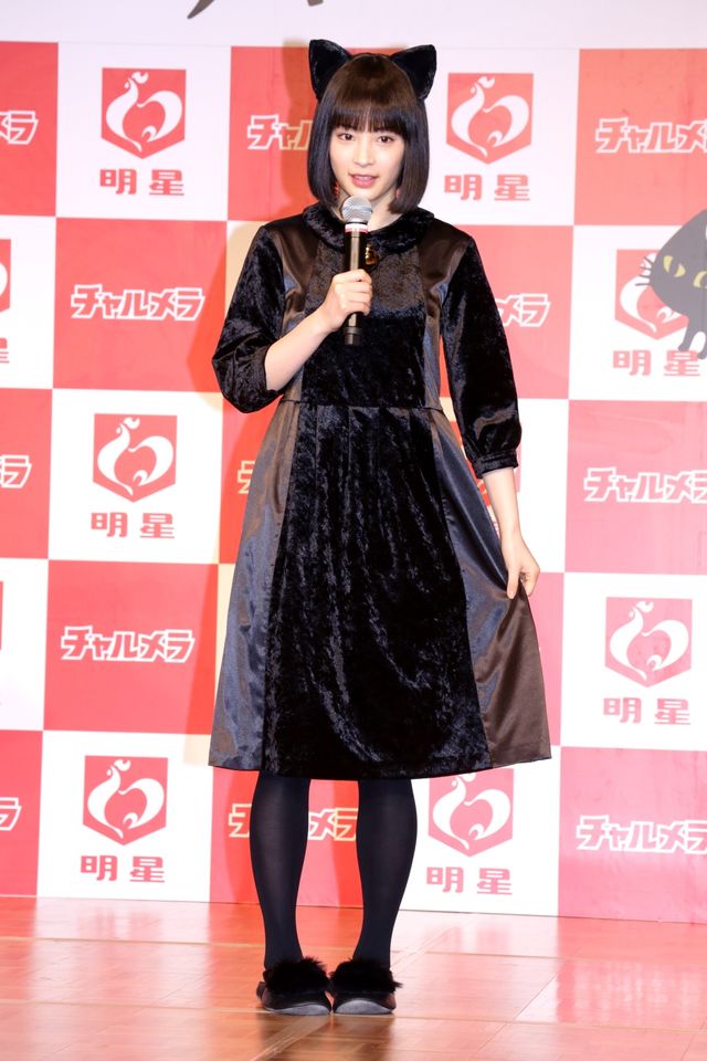 ネコ耳をつけた広瀬すずの可愛さを堪能…「明星チャルメラ」新CM発表会フォトギャラリー（2枚目）