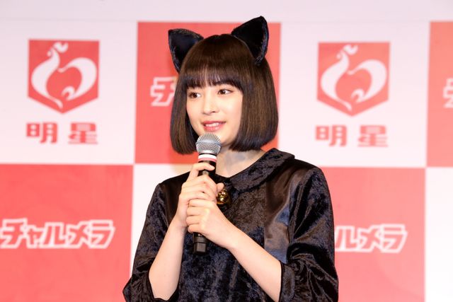 ネコ耳をつけた広瀬すずの可愛さを堪能…「明星チャルメラ」新CM発表会フォトギャラリー（4枚目）