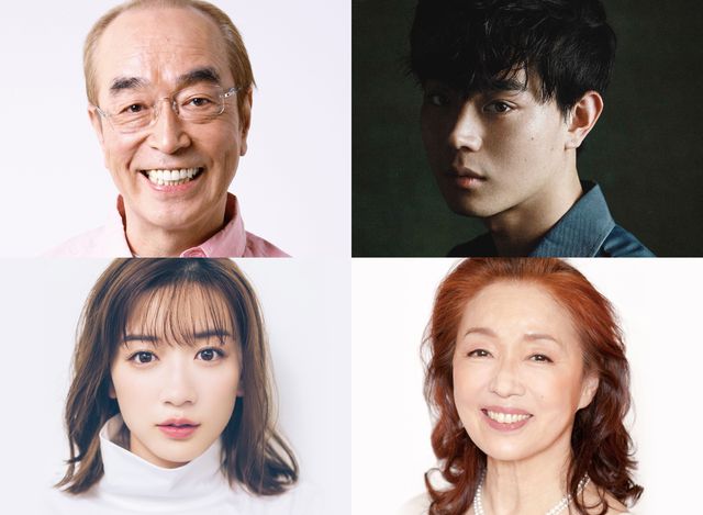 （左上から時計回りに）志村けん、菅田将暉、宮本信子、永野芽郁