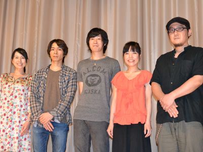 （左より）加藤めぐみ、佐藤博行、高木公介、前川桃子、内田伸輝