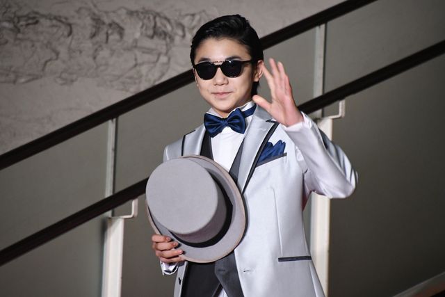 寺田心、大人スタイルで登壇『シャザム！』“神”アートお披露目イベント：フォトギャラリー