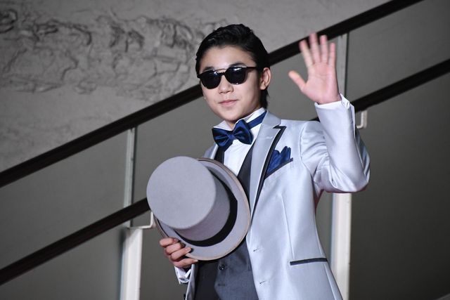 寺田心、大人スタイルで登壇『シャザム！』“神”アートお披露目イベント（2枚目）