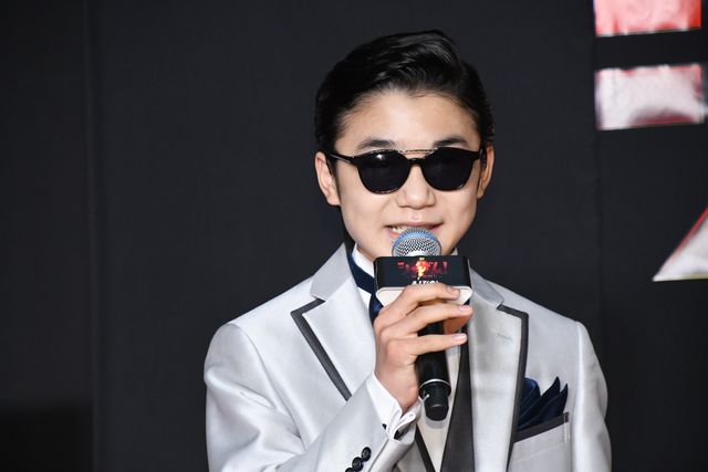 寺田心、大人スタイルで登壇『シャザム！』“神”アートお披露目イベント（5枚目）