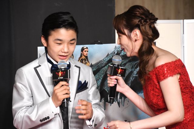 寺田心、大人スタイルで登壇『シャザム！』“神”アートお披露目イベント（9枚目）