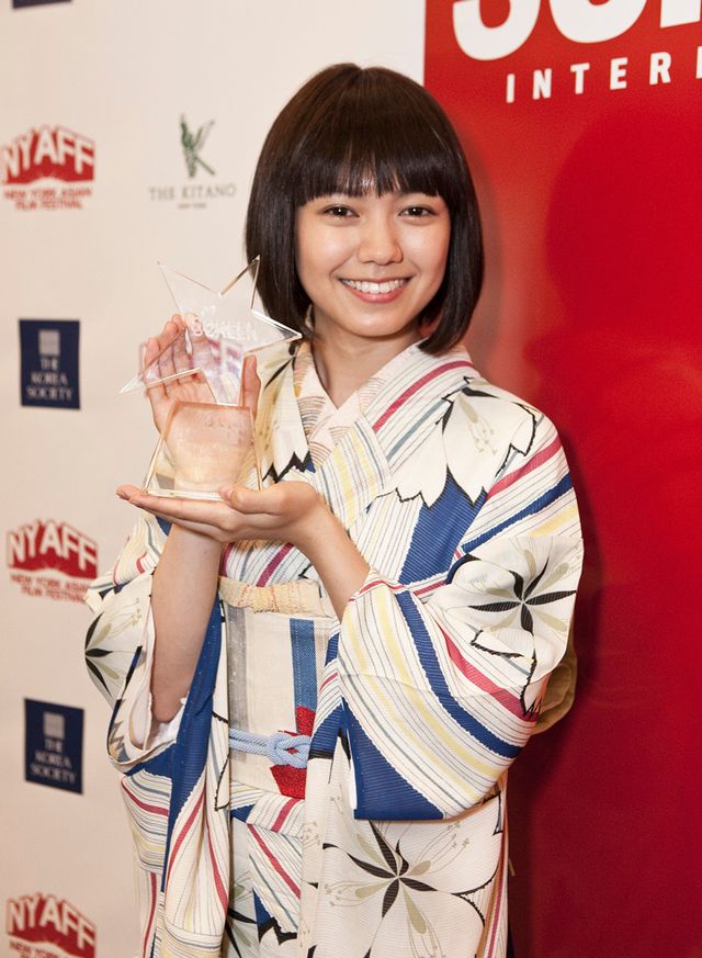 第13回ニューヨーク・アジア映画祭でライジング・スター賞を受賞した二階堂ふみ