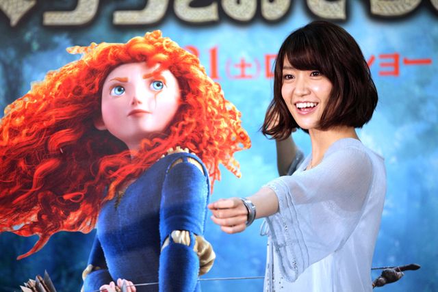 AKB48大島優子が出席！映画『メリダとおそろしの森』の公開アフレコ会見（7枚目）