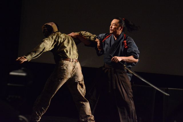 坂口拓＆山崎賢人の鋭い表情！『狂武蔵』完成披露無観客イベント（5枚目）
