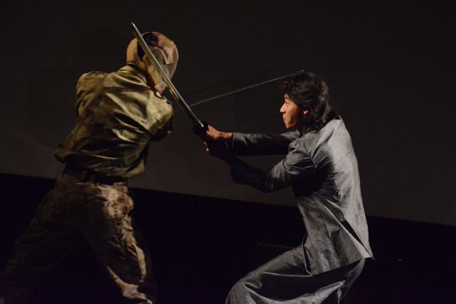坂口拓＆山崎賢人の鋭い表情！『狂武蔵』完成披露無観客イベント（11枚目）