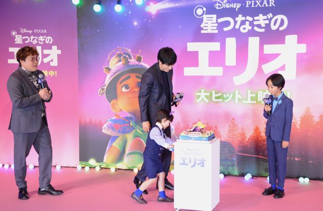 川原瑛都＆佐藤大空かわいすぎ！映画『星つなぎのエリオ』初日舞台あいさつ（6枚目）