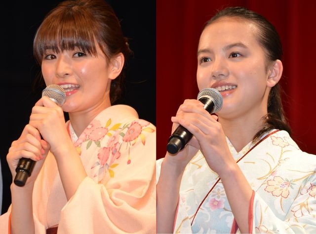 左が優希美青、右が清原果耶（ともに今年2月に実施されたイベントにて撮影）