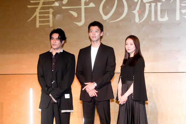 竹内涼真×木村文乃×北村一輝、そろって黒の装い！「看守の流儀」会見の様子（11枚目）