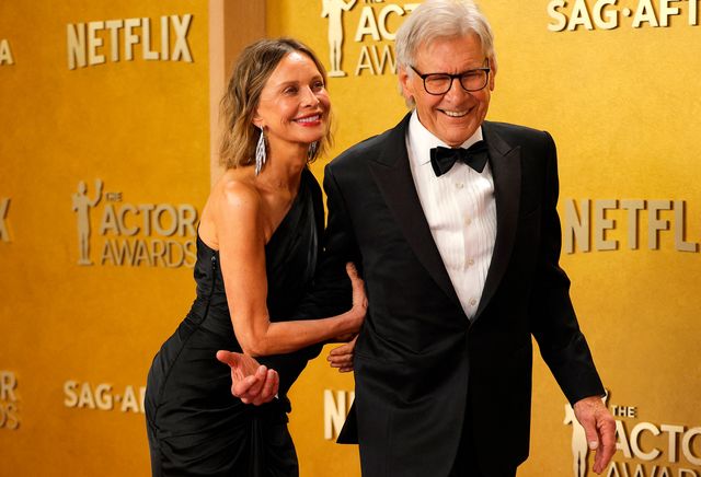 第32回米俳優賞でのキャリスタ・フロックハート＆ハリソン・フォード