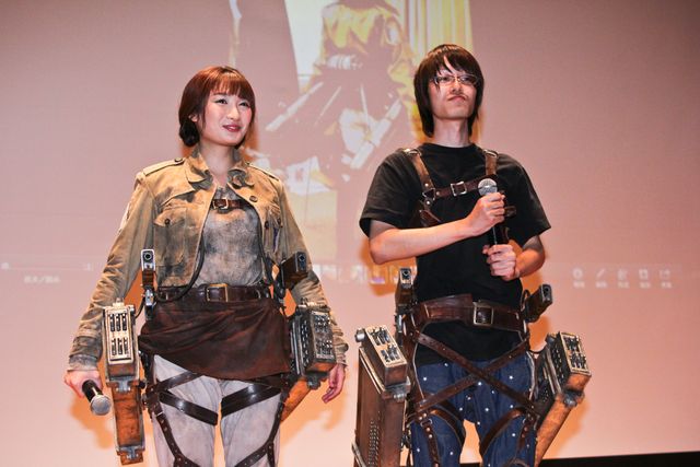武田梨奈が「進撃の巨人」衣装で登場！「進撃の西村喜廣　特殊造型講義」フォトギャラリー（7枚目）