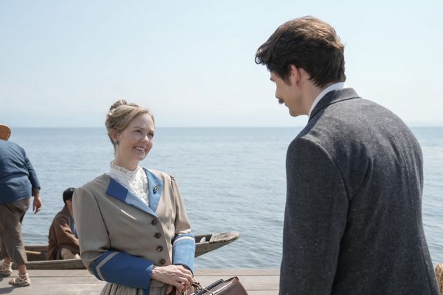 ヘブンが滞在する松江にやってきた依頼座- 画像は第13週・第62回より