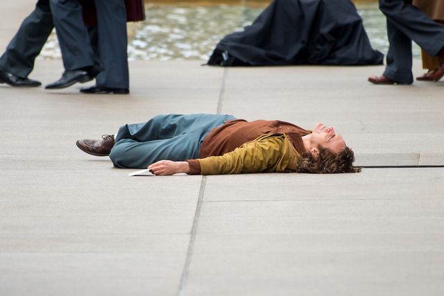 不気味すぎる…ホアキン・フェニックス主演『ジョーカー（原題）』撮影現場の様子（6枚目）