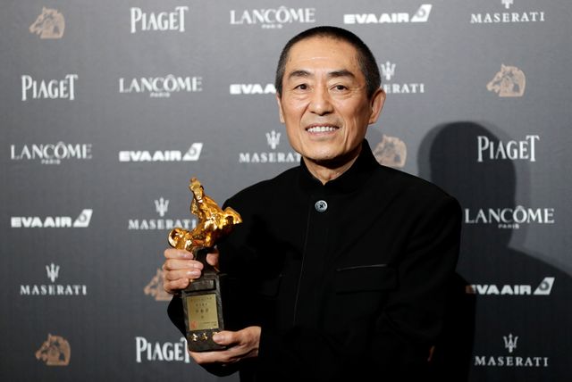 2月12日、ドイツで開催中のベルリン国際映画祭で、中国の巨匠、張芸謀(チャン・イーモウ)監督(68)の作品『ワン・セカンド(英題)』の上映が中止となった。映画祭側は技術的な問題が理由としているが、中国当局の意向が働いたとの憶測も浮上している。写真は、チャン監督で2018年11月17日台北で撮影