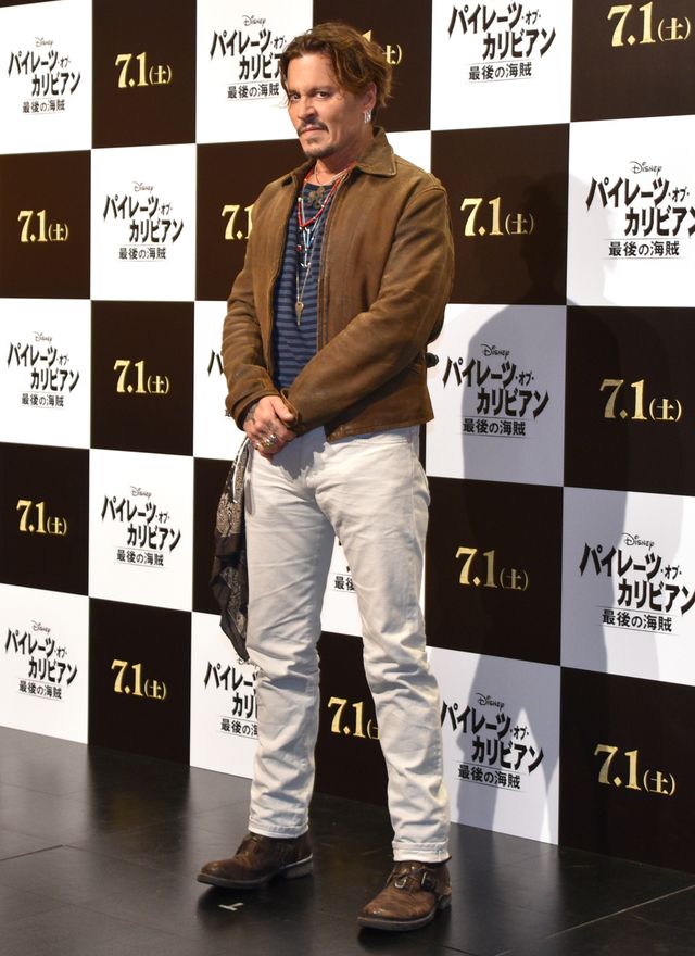 全身＆バックショットも！来日したジョニー・デップWEB合同取材フォトギャラリー（10枚目）