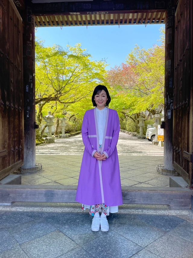 「光る君へ」道綱の母役・財前直見、石山寺訪問の様子（2枚目）