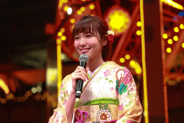 飯豊まりえ、和服姿が可愛すぎ！「東京ドームシティ ウィンターイルミネーション～江戸の粋・日本の華～」（7枚目）