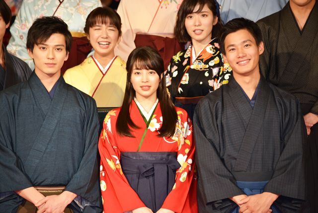 広瀬すず劇中の和装で登場『ちはやふる　－結び－』完成披露試写会舞台あいさつ：フォトギャラリー