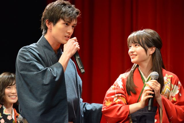 広瀬すず劇中の和装で登場『ちはやふる　－結び－』完成披露試写会舞台あいさつ（22枚目）