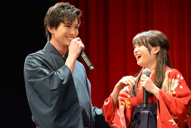 広瀬すず劇中の和装で登場『ちはやふる　－結び－』完成披露試写会舞台あいさつ（23枚目）