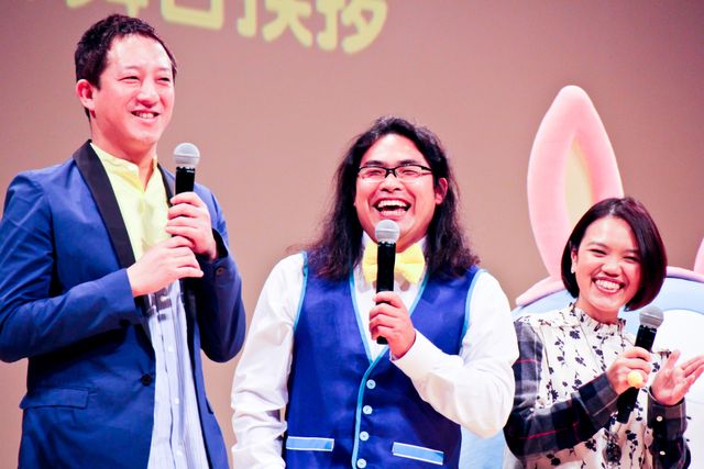 広瀬アリス＆柳楽優弥、うさ耳姿が可愛すぎ！『映画ドラえもん　のび太の月面探査記』完成披露舞台あいさつ（7枚目）