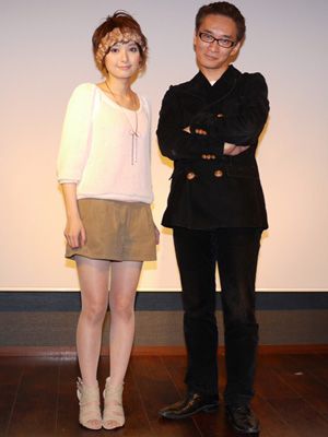 主演女優の星野優花と片岡K監督、「これに人生賭けています！」