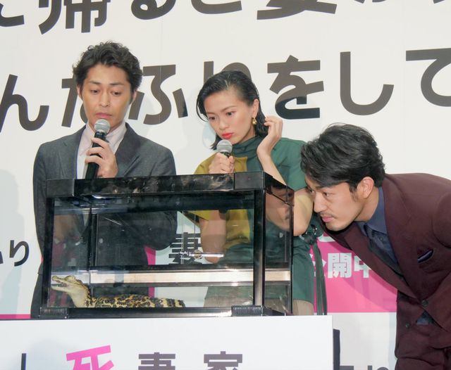 榮倉奈々、本物ワニに名前をつける！『家に帰ると妻が必ず死んだふりをしています。』公開記念舞台あいさつ（27枚目）