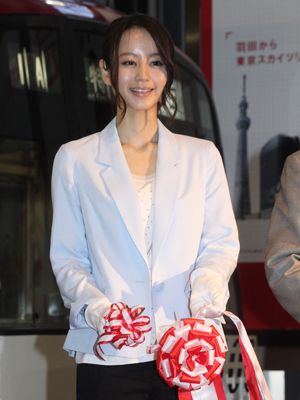 「梅ちゃん先生」ラッピング電車 出発式　フォトギャラリー（5枚目）