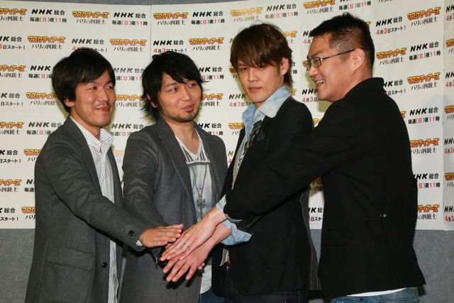 宮野真守、中村悠一、福田賢二、三宅健太が和気あいあい！ドラマ「マスケティアーズ　パリの四銃士」イベントフォトギャラリー（6枚目）