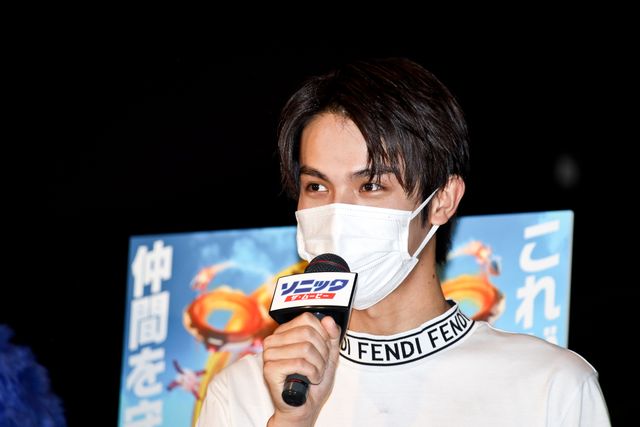 中川大志が感染予防対策デモンストレーション『ソニック・ザ・ムービー』イベント（2枚目）